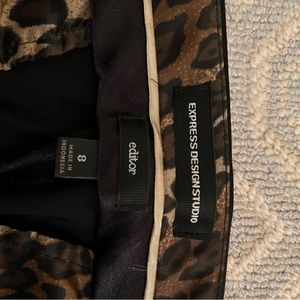 Express satin editor black pants